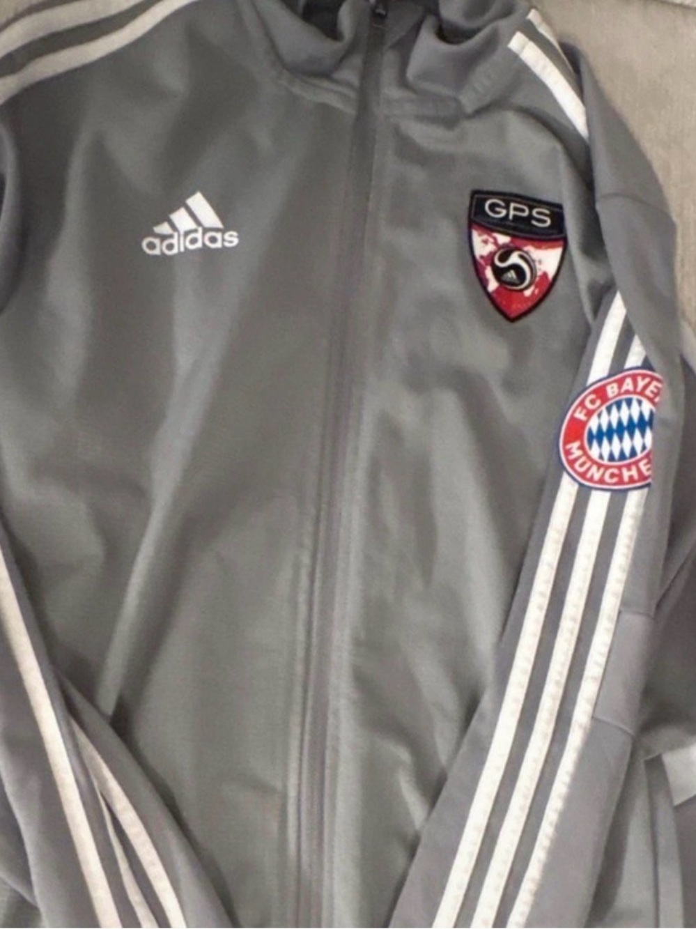 adidas FC BAYERN Track Jacket with White Stripes